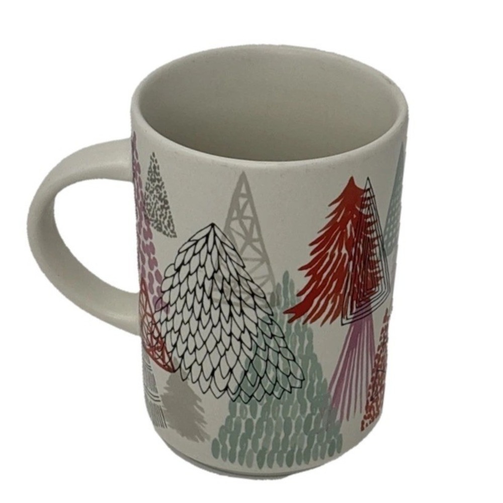 Starbucks 2017 Holiday Christmas Tree‎ Forest Matte Ceramic Coffee Mug 12oz